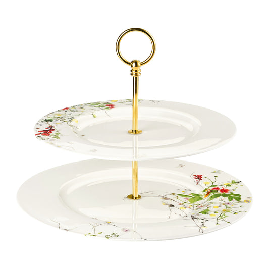Rosenthal Fleurs Sauvages Rosenthal Brillance Fleurs Sauvages Etagere 2t./rim pl. front view