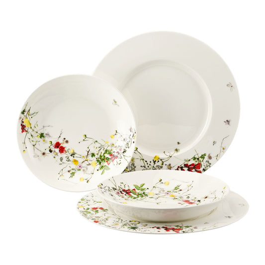 Rosenthal Fleurs Sauvages Rosenthal Brillance Fleurs Sauvages Set 4 pcs./rim+coupe front view