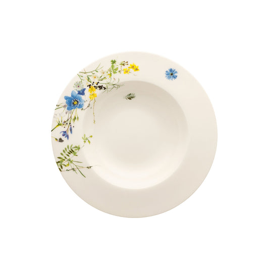 Rosenthal Fleurs des Alpes Rosenthal Brillance Fleurs des Alpes Rim Plate 23 cm Deep front view