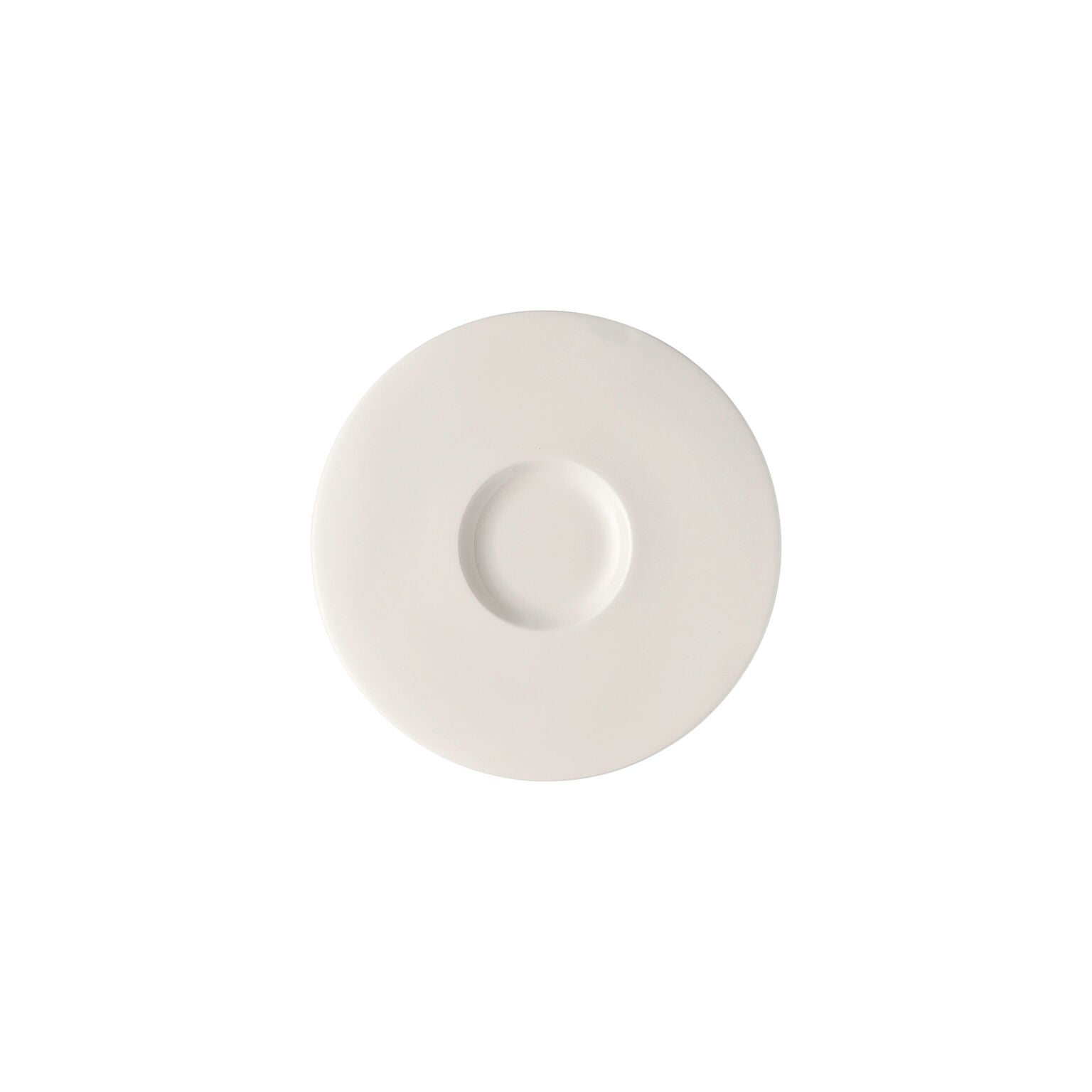 Rosenthal White Rosenthal Brillance White Tea-/Cappucc. saucer front view