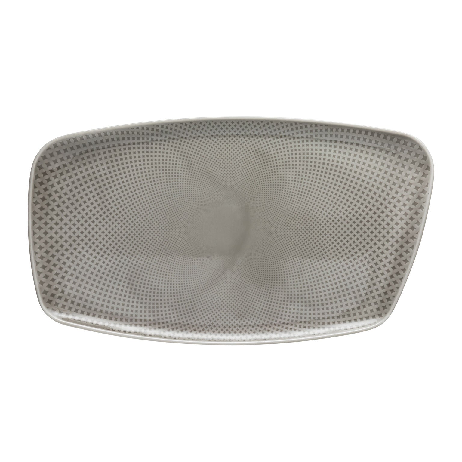 Rosenthal Pearl Grey Rosenthal Junto Pearl Grey Platter 36x21 cm front view