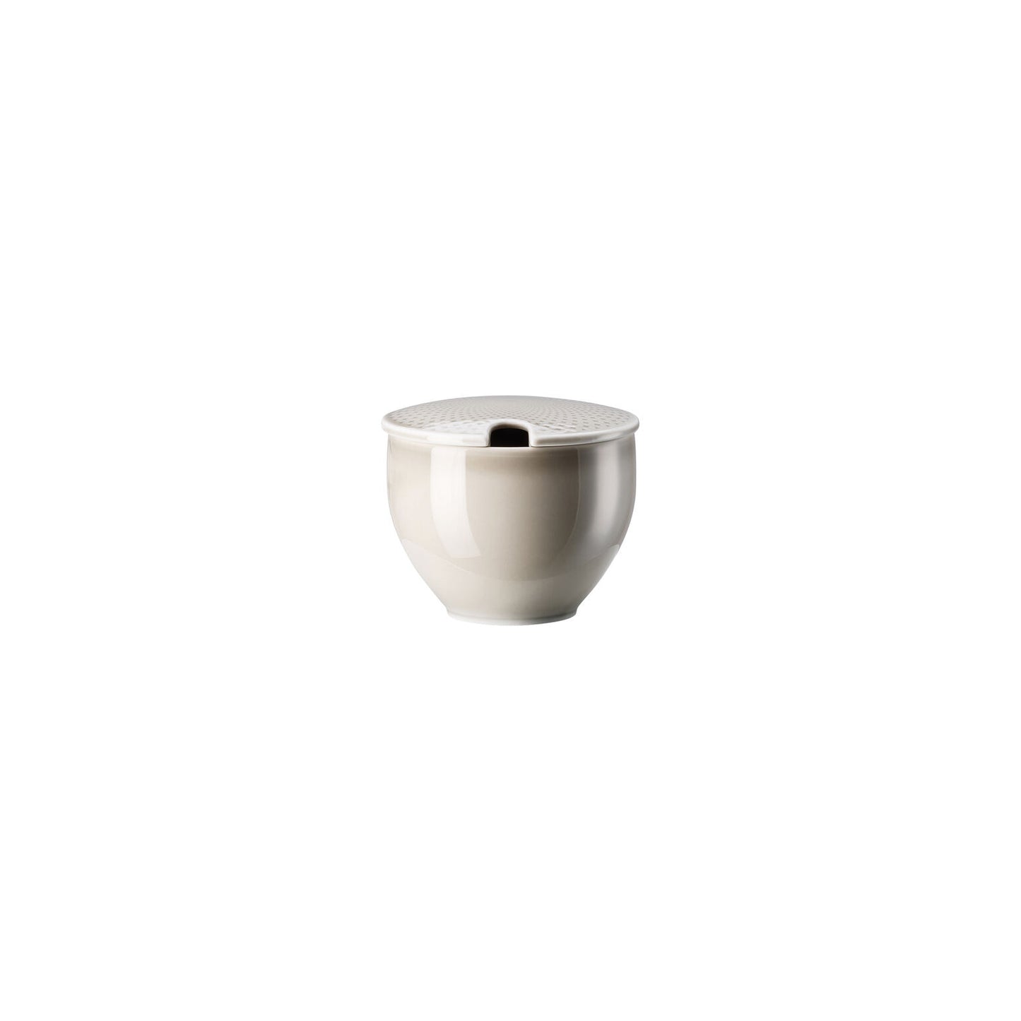 Rosenthal Pearl Grey Rosenthal Junto Pearl Grey Sugar bowl w.indent. front view