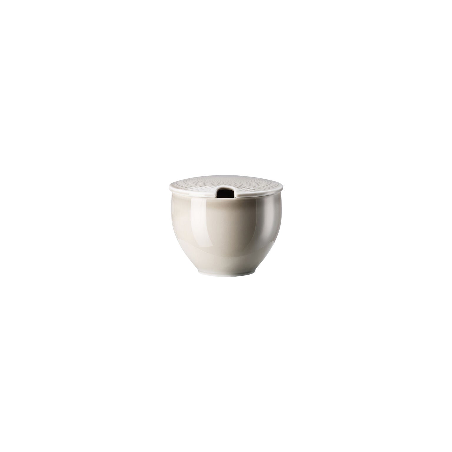 Rosenthal Pearl Grey Rosenthal Junto Pearl Grey Sugar bowl w.indent. front view
