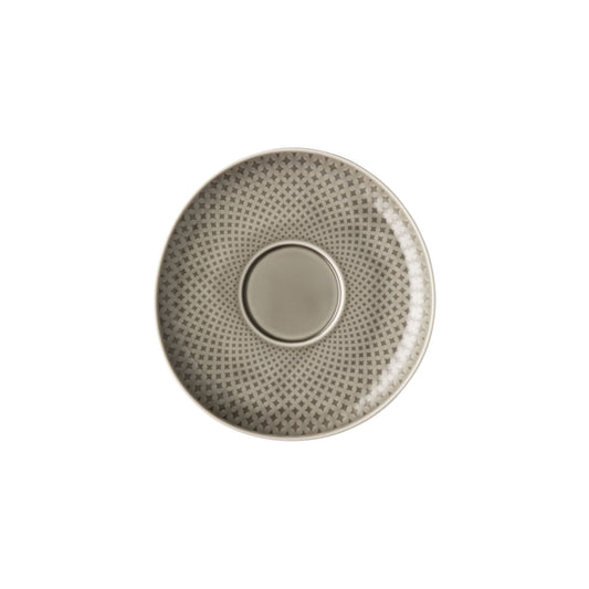 Rosenthal Pearl Grey Rosenthal Junto Pearl Grey Cafe au lait saucer front view