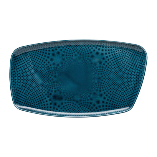 Rosenthal Ocean Blue Rosenthal Junto Ocean Blue Platter 36x21 cm front view
