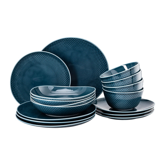 Rosenthal Ocean Blue Rosenthal Junto Ocean Blue Set16p/cer.bowl-2019 front view