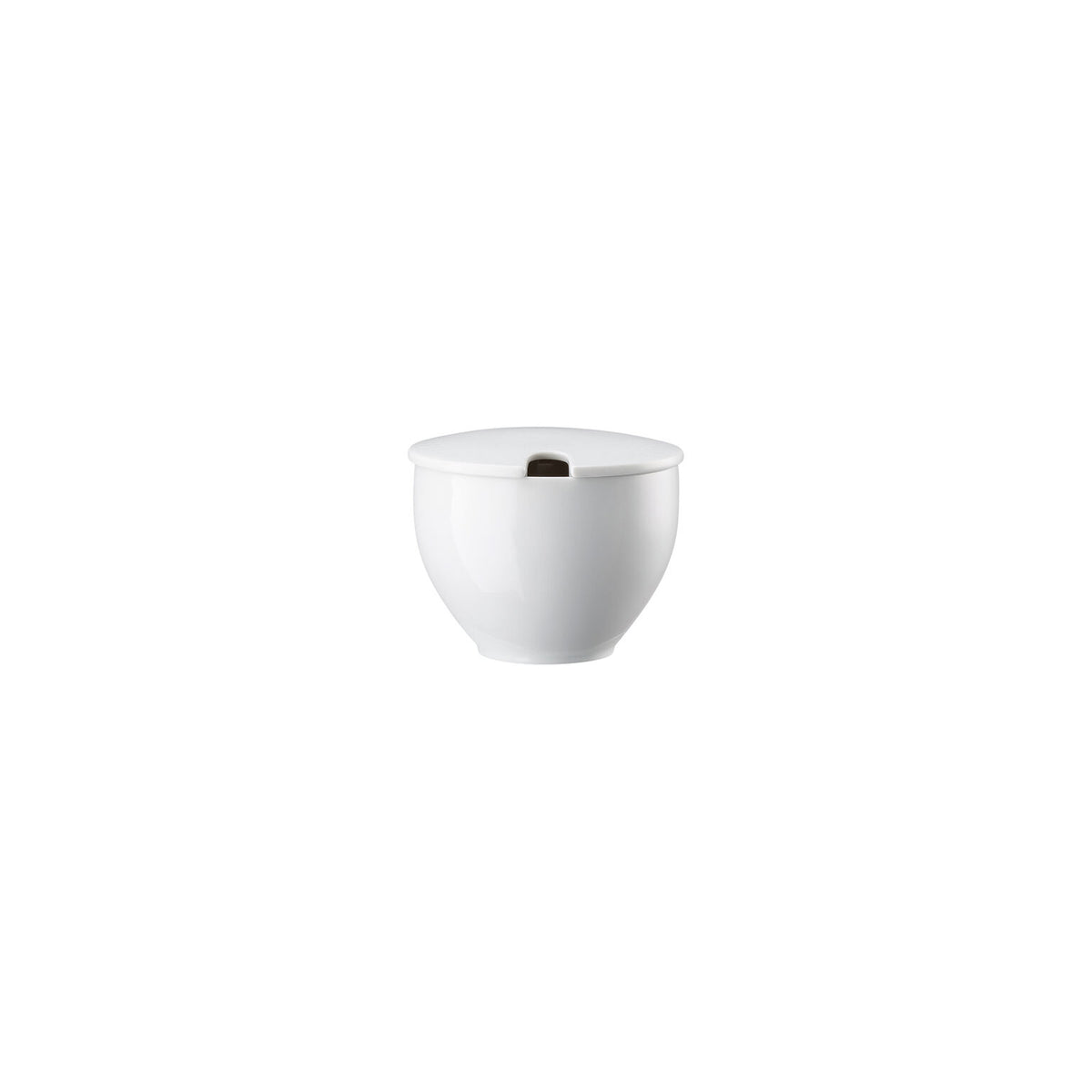 Rosenthal White Rosenthal Junto White Sugar bowl w.indent. front view