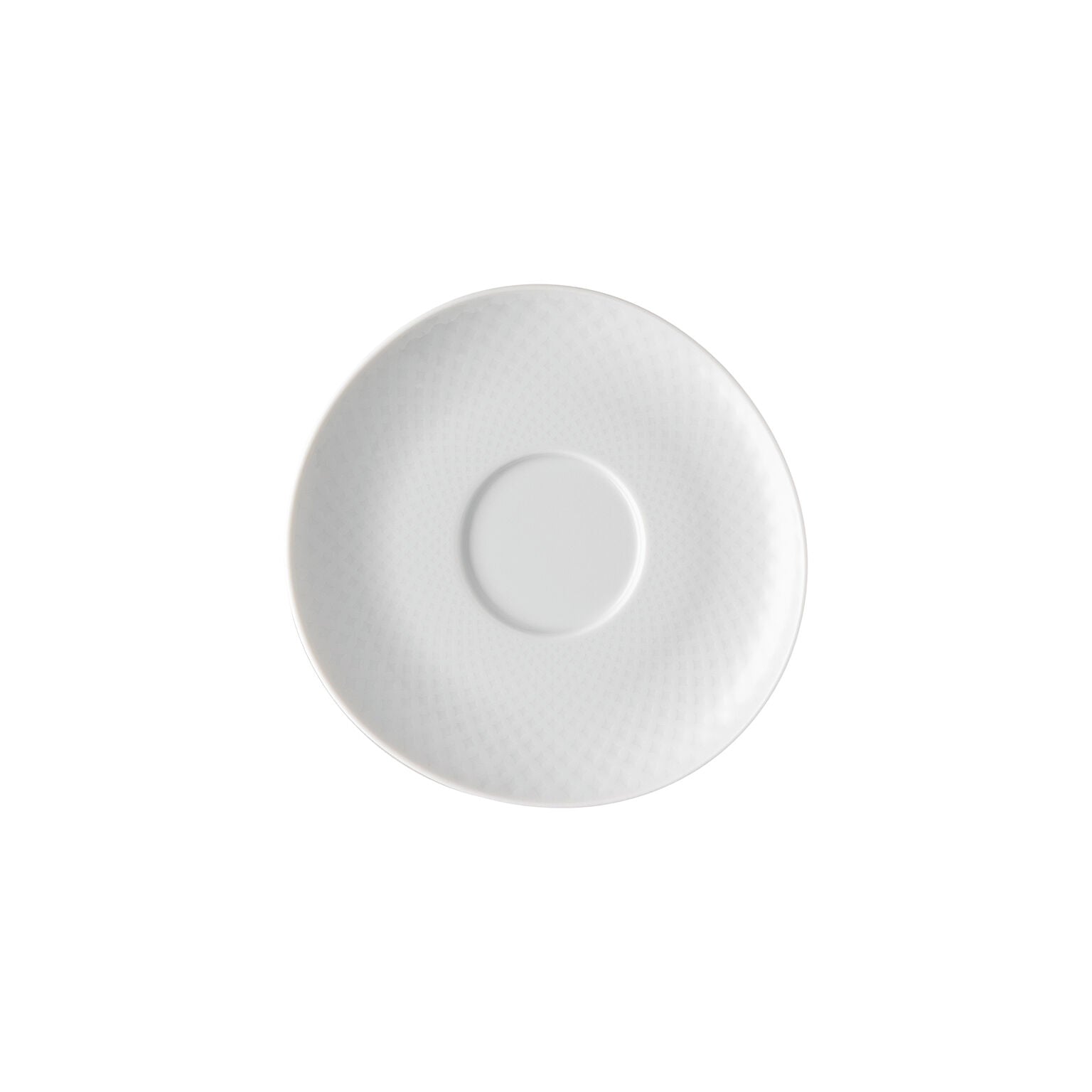 Rosenthal White Rosenthal Junto White Cafe au lait saucer front view