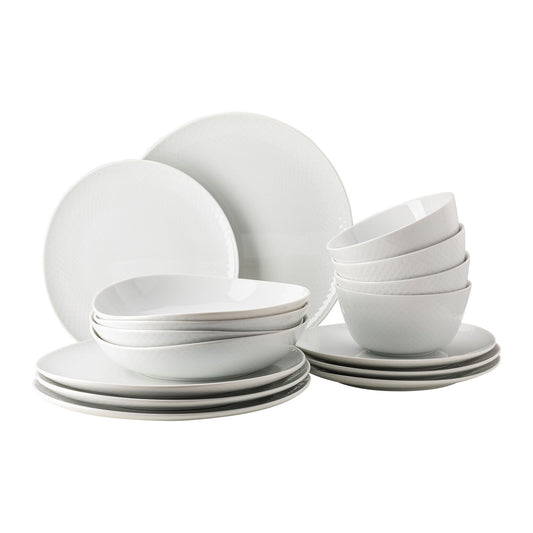 Rosenthal White Rosenthal Junto White Set16p/cer.bowl-2019 front view
