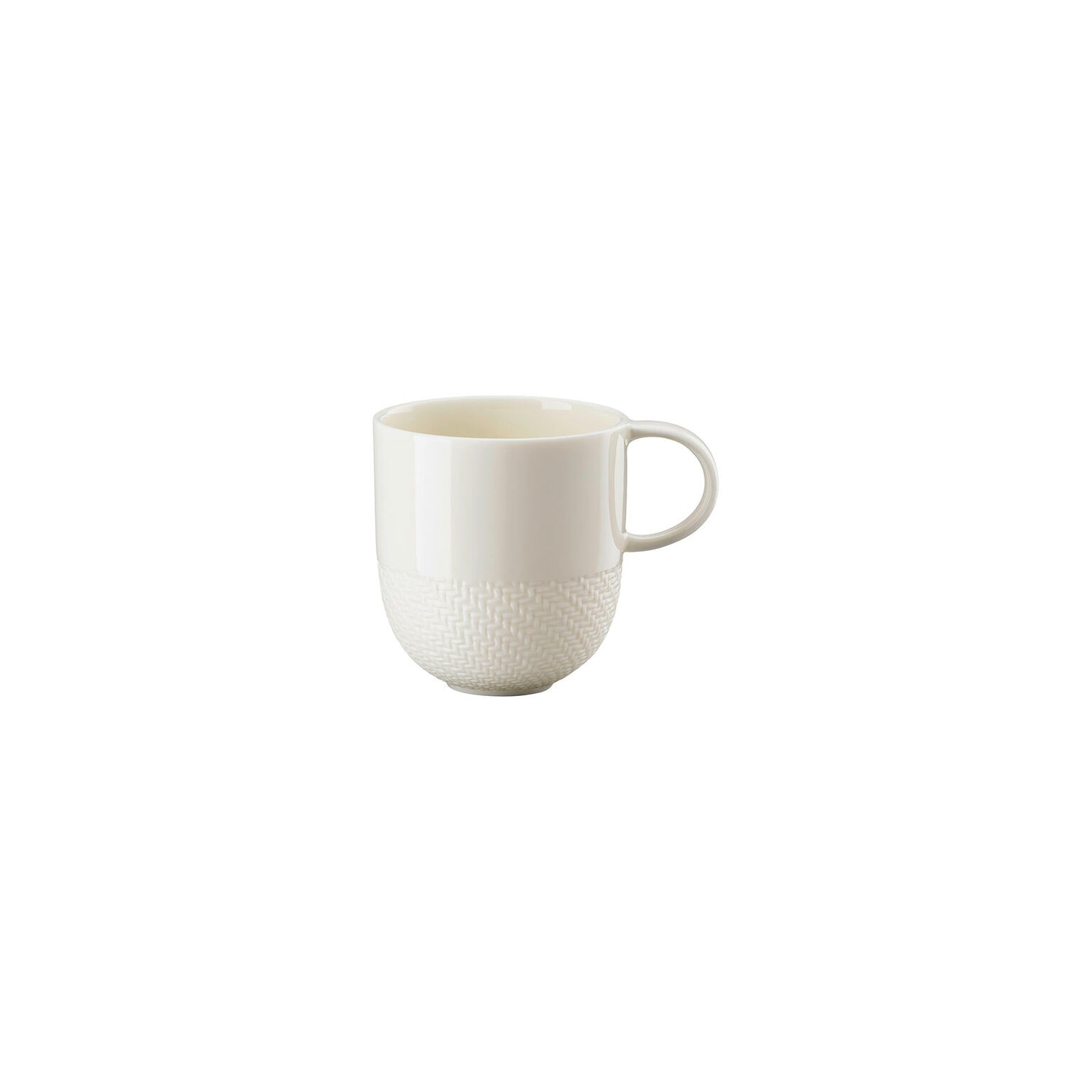 Rosenthal White tone Rosenthal Kumi White tone Mug with handle front view