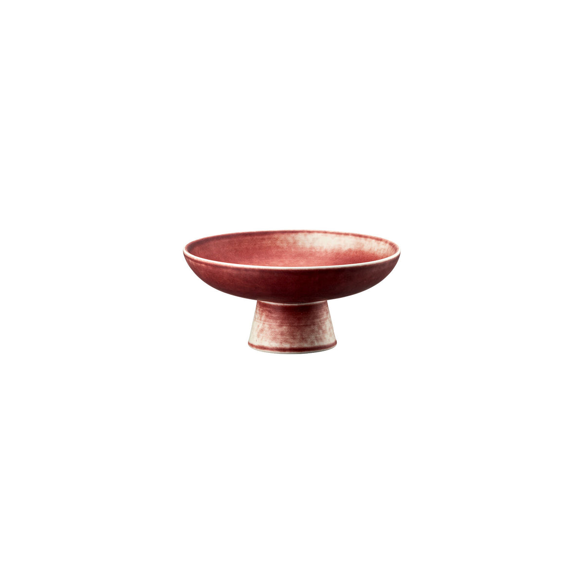 Rosenthal Scarlet Rosenthal Bloom Scarlet Platter on foot 13cm front view