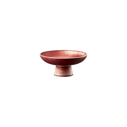 Rosenthal Scarlet Rosenthal Bloom Scarlet Platter on foot 13cm front view