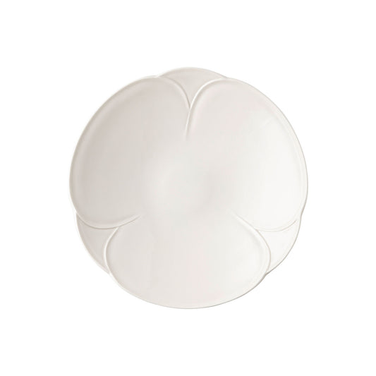 Rosenthal Snow Rosenthal Bloom Snow Plate 24 cm deep front view