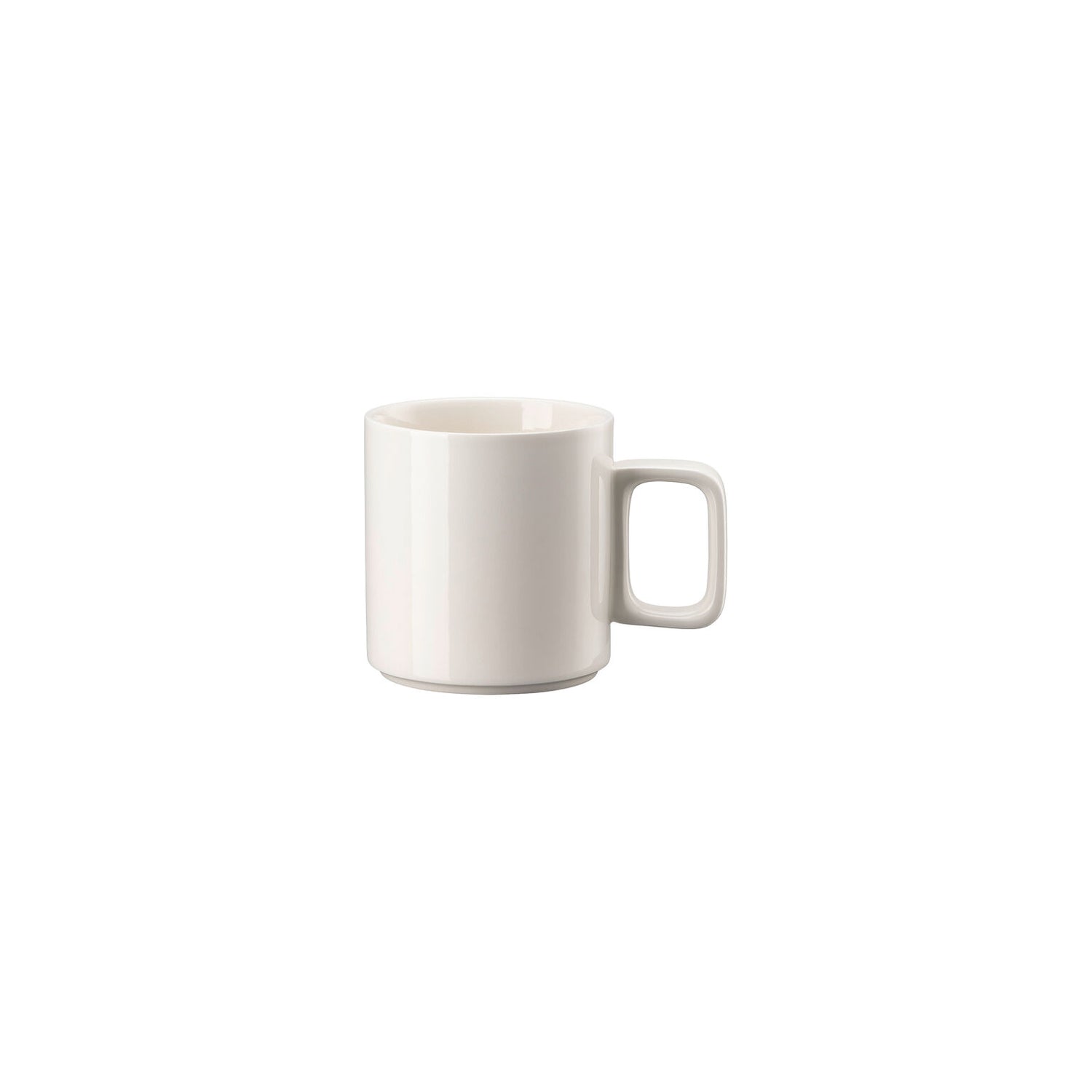 Rosenthal Snow Rosenthal Bloom Snow Mug with handle front view