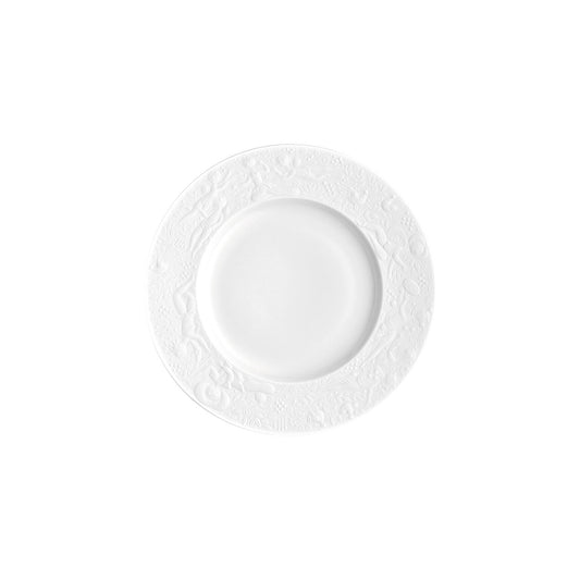 Rosenthal White Rosenthal Zauberflöte (The Magic Flute) White Plate 19 cm front view