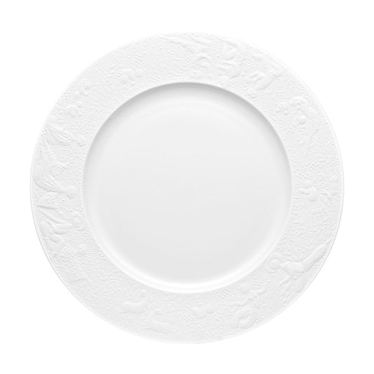 Rosenthal White Rosenthal Zauberflöte (The Magic Flute) White Platter round front view