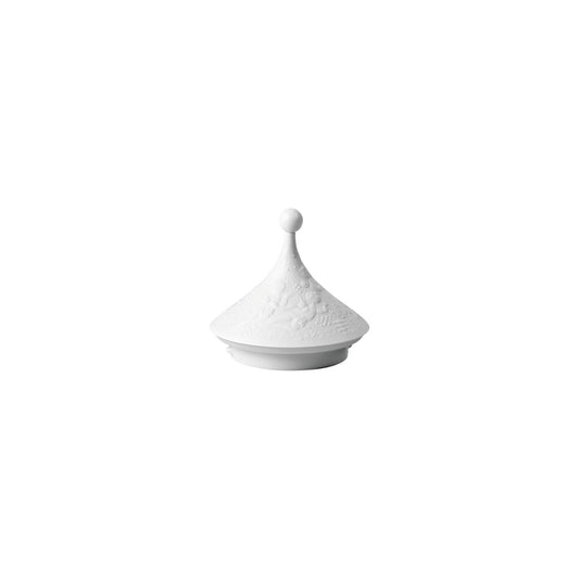 Rosenthal White Rosenthal Zauberflöte (The Magic Flute) White Tea Pot Lid 3 front view