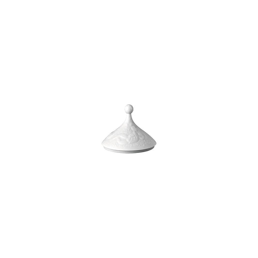 Rosenthal White Rosenthal Zauberflöte (The Magic Flute) White Sugar Bowl Lid 3 front view