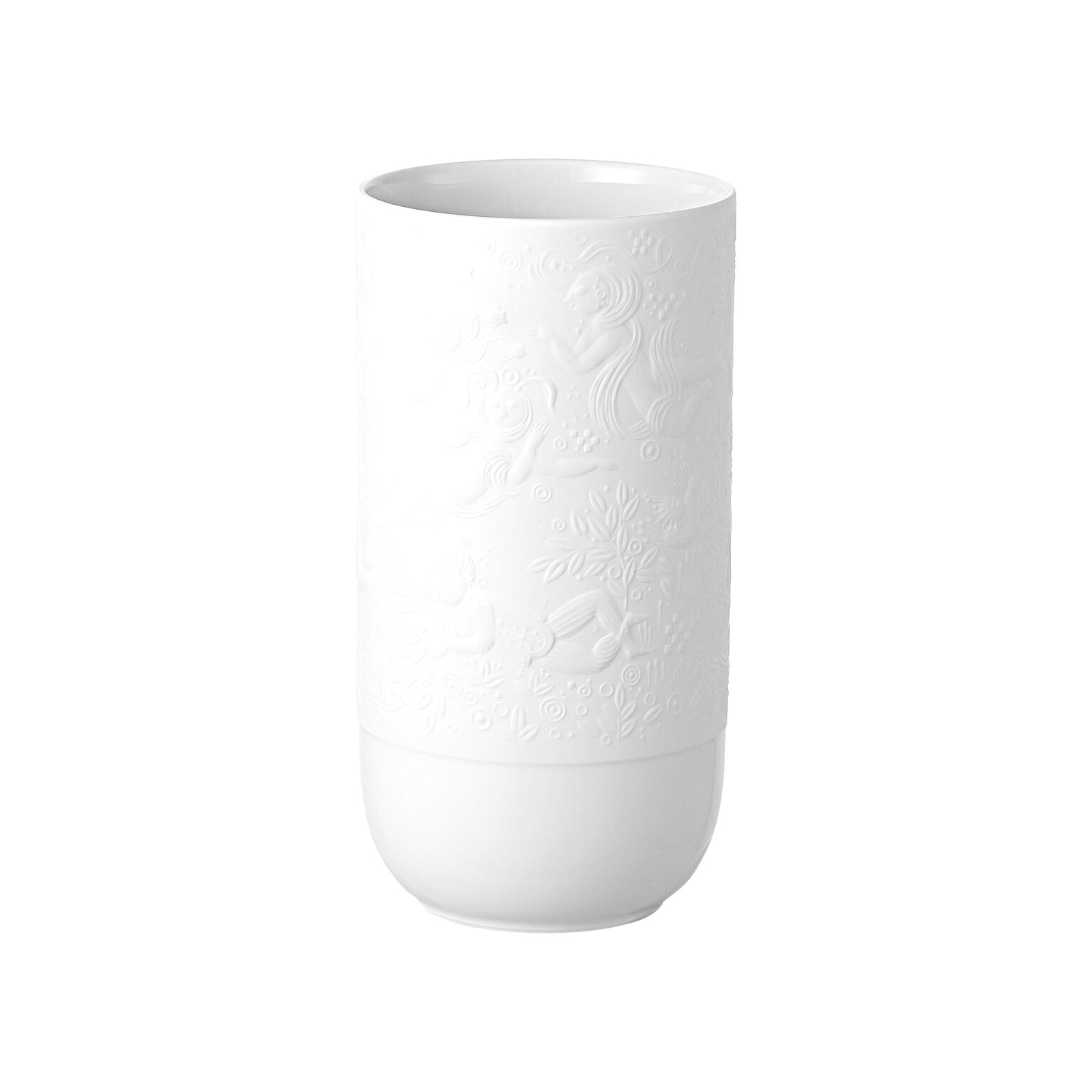 Rosenthal White Rosenthal Zauberflöte (The Magic Flute) White Vase 24 cm front view