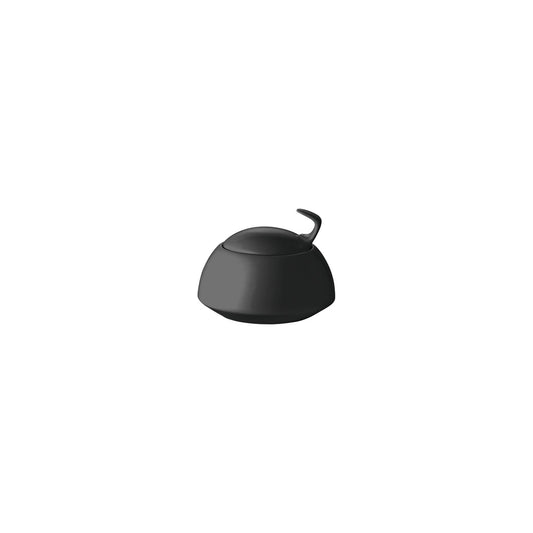 Rosenthal Black Rosenthal TAC Gropius Black Sugar Bowl 3 front view