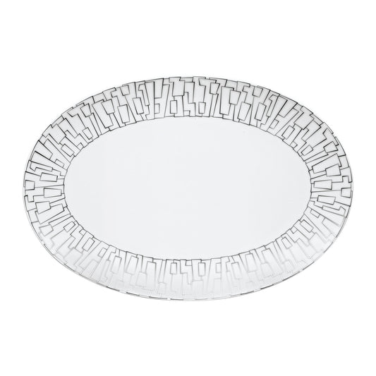 Rosenthal Skin Platin Rosenthal TAC Gropius Skin Platin Platter 34 cm front view