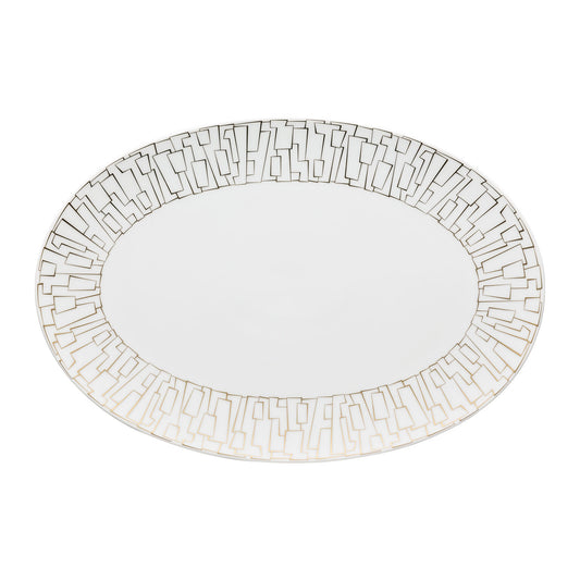 Rosenthal Skin Gold Rosenthal TAC Gropius Skin Gold Platter 34 cm front view