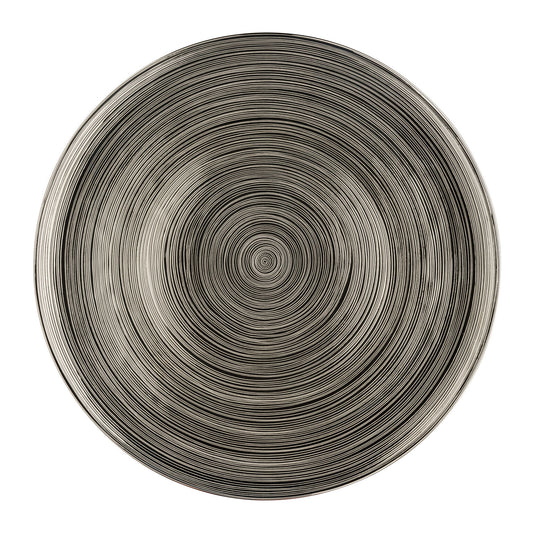 Rosenthal Stripes 2.0 titan. Rosenthal TAC Gropius Stripes 2.0 titan. Service Plate 33 cm front view