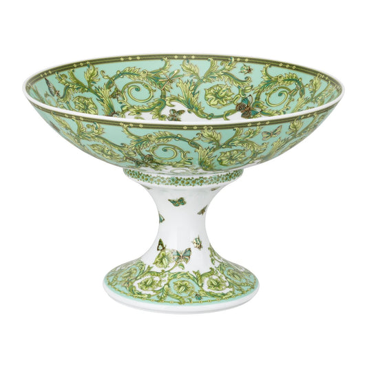 Celebrating 30 Years of Le Jardin de Versace - Anniversary Collection - Green Bowl 35 cm with foot front view