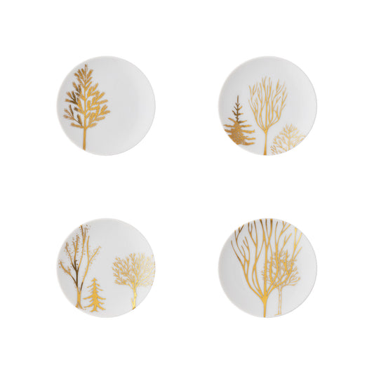 Rosenthal Festive C. Trees Rosenthal TAC Gropius Festive C. Trees Set 4 plates flat 10 front view