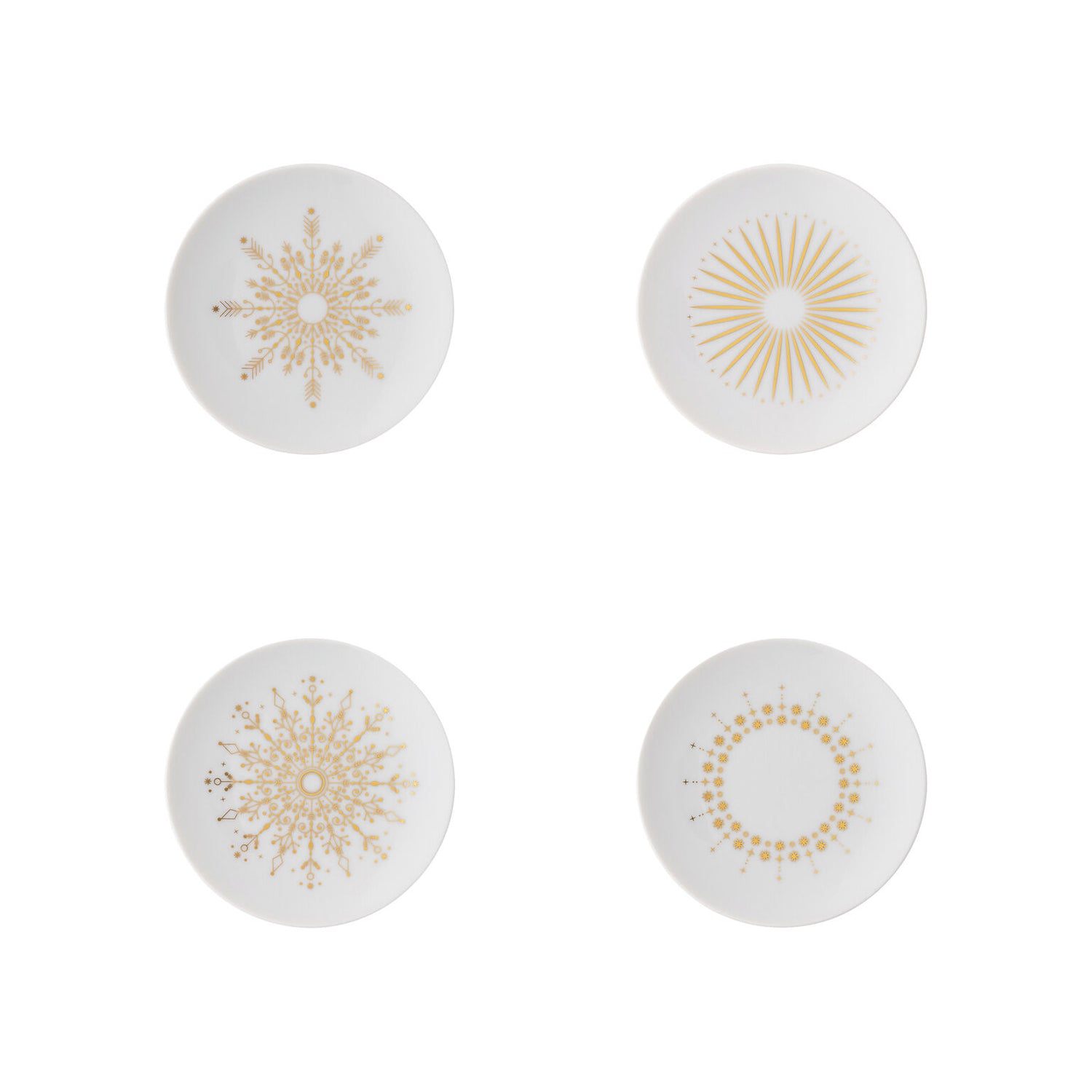 Rosenthal Festive C. Stars Rosenthal TAC Gropius Festive C. Stars Set 4 plates flat 10 front view