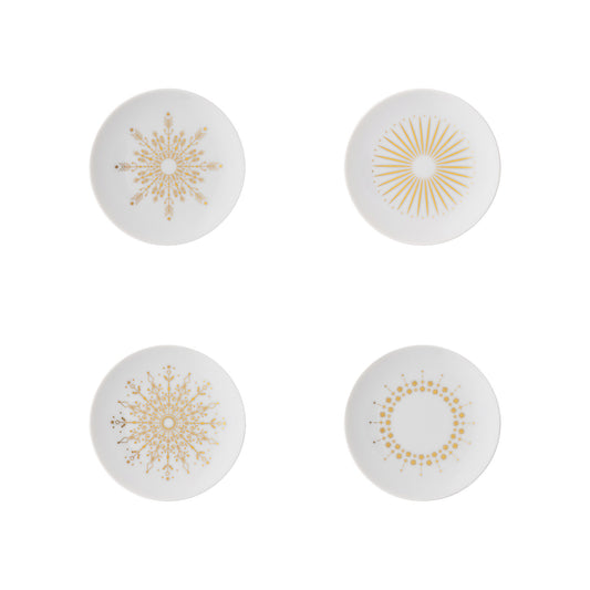 Rosenthal Festive C. Stars Rosenthal TAC Gropius Festive C. Stars Set 4 plates flat 10 front view