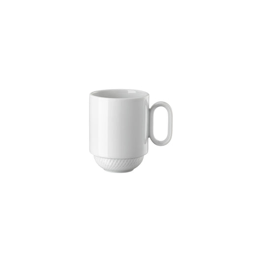 Rosenthal White Rosenthal Blend White Mug with handle sta. front view