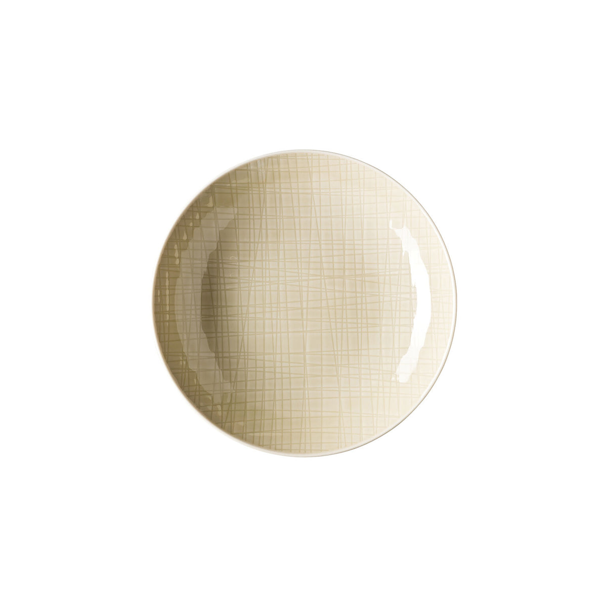 Rosenthal Colours Cream Rosenthal Mesh Colours Cream Plate deep 19 cm front view