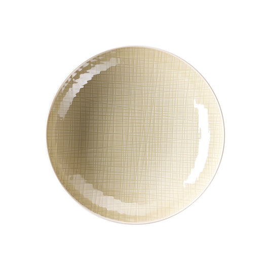 Rosenthal Colours Cream Rosenthal Mesh Colours Cream Plate 25 cm deep front view
