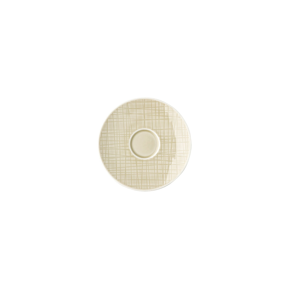 Rosenthal Colours Cream Rosenthal Mesh Colours Cream Espresso Saucer front view