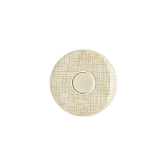 Rosenthal Colours Cream Rosenthal Mesh Colours Cream Saucer 4 tall front view