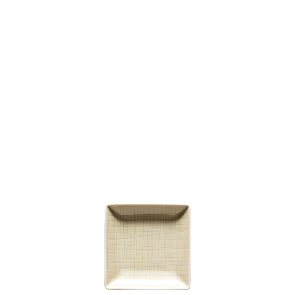 Rosenthal Colours Cream Rosenthal Mesh Colours Cream Bowl 10 cm square front view