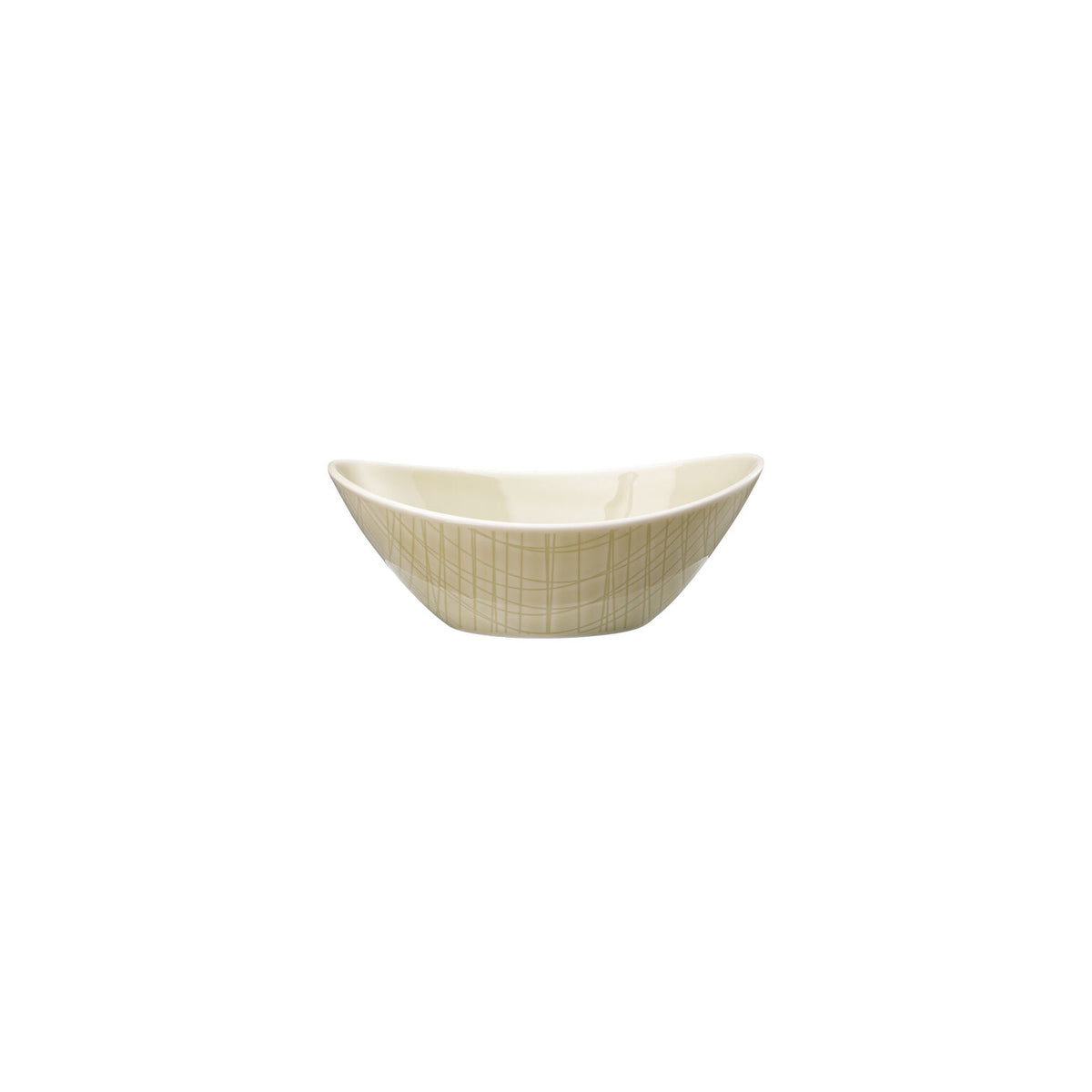 Rosenthal Colours Cream Rosenthal Mesh Colours Cream Dish 15 x 11 cm oval front view