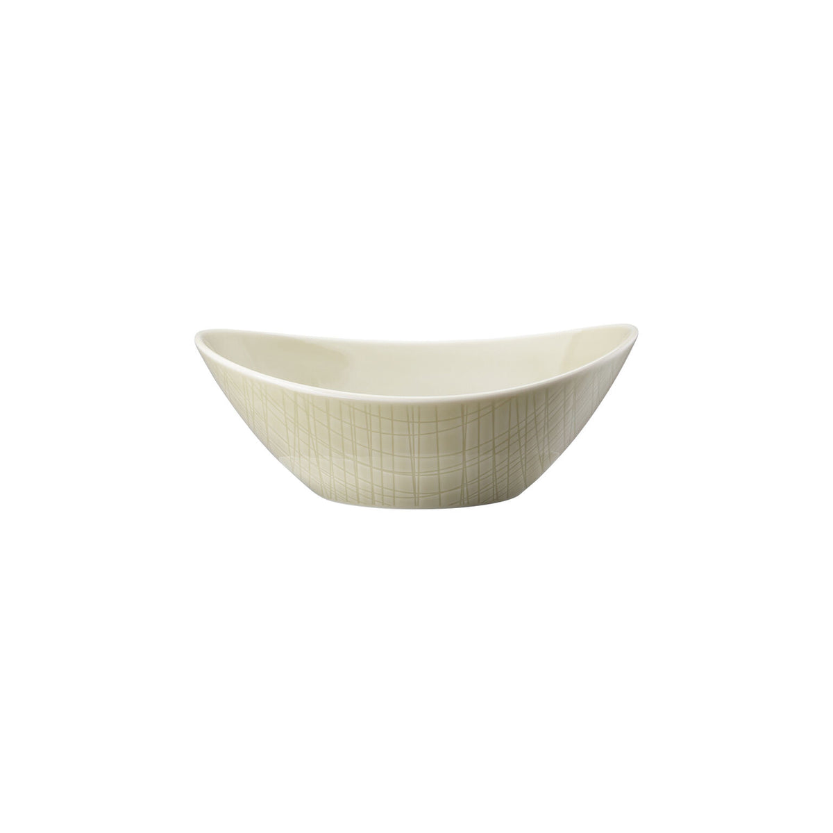 Rosenthal Colours Cream Rosenthal Mesh Colours Cream Dish 20 x 15 cm oval front view