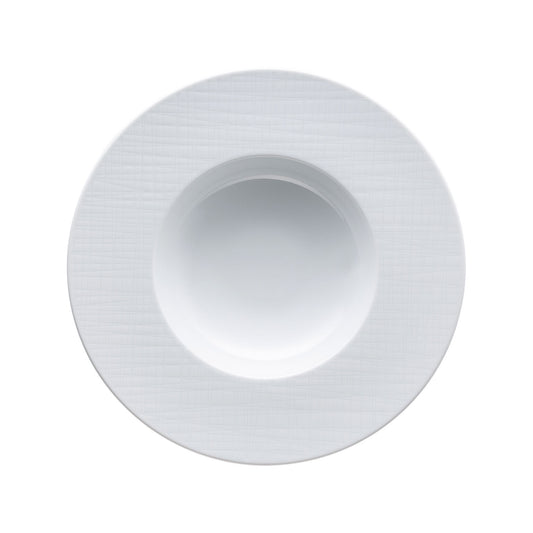 Rosenthal White Rosenthal Mesh White Rim Plate 28 cm deep front view