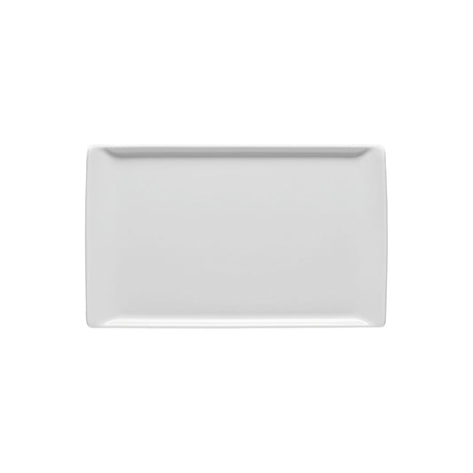 Rosenthal White Rosenthal Mesh White Platter flat 24x15cm front view