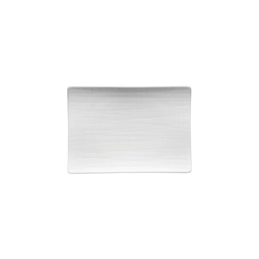 Rosenthal White Rosenthal Mesh White Platter flat 18x13cm front view