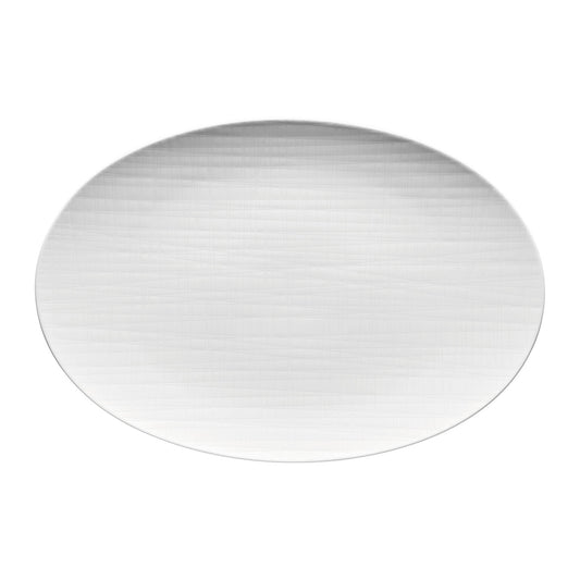 Rosenthal White Rosenthal Mesh White Platter 34 cm front view