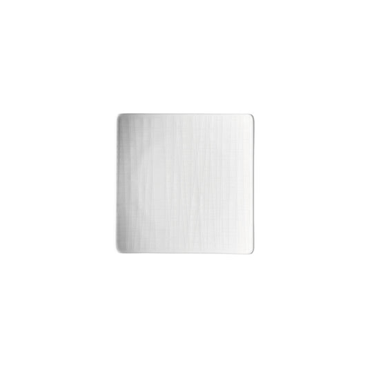 Rosenthal White Rosenthal Mesh White Plate 14 square flat front view