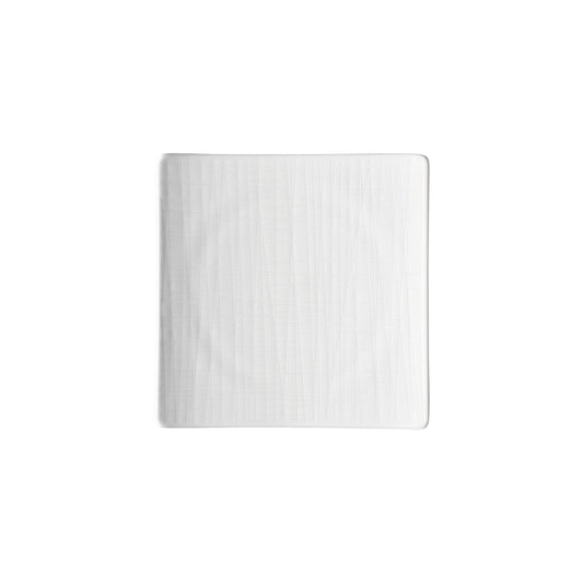 Rosenthal White Rosenthal Mesh White Plate 17 square flat front view