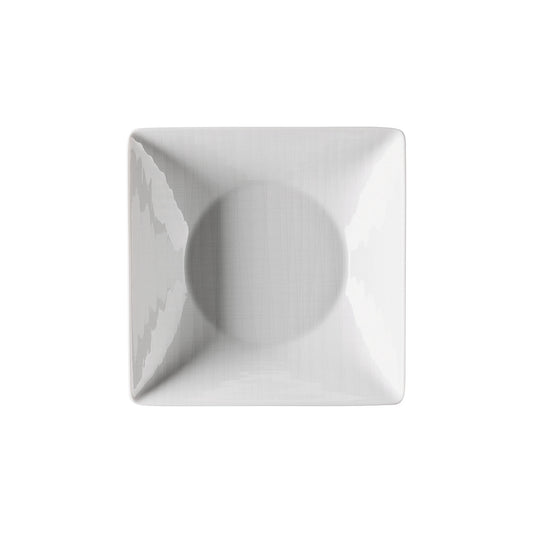 Rosenthal White Rosenthal Mesh White Plate 20 cm sq. deep front view
