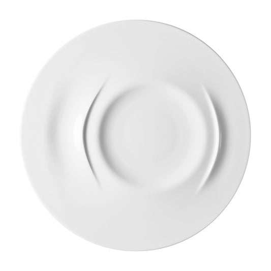 Rosenthal White Rosenthal Sixth Sense White Gourm. plate fl.32cm front view