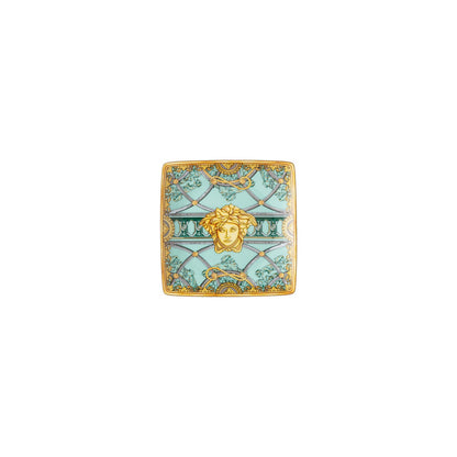 Versace Scala Palazzo Verde Bowl 12 cm sq. flat front view