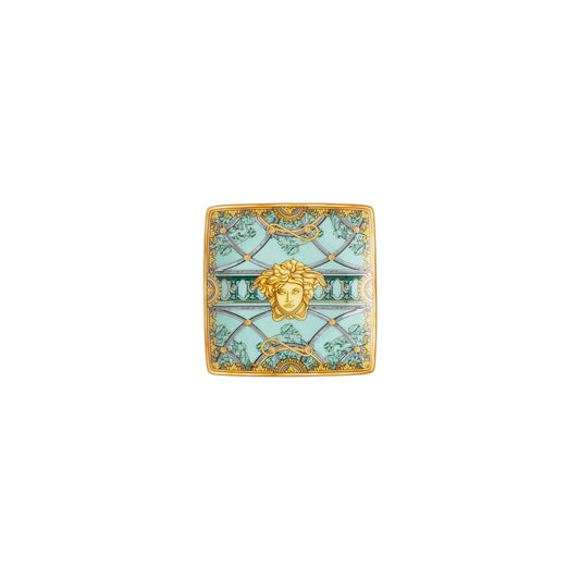 Versace Scala Palazzo Verde Bowl 12 cm sq. flat front view