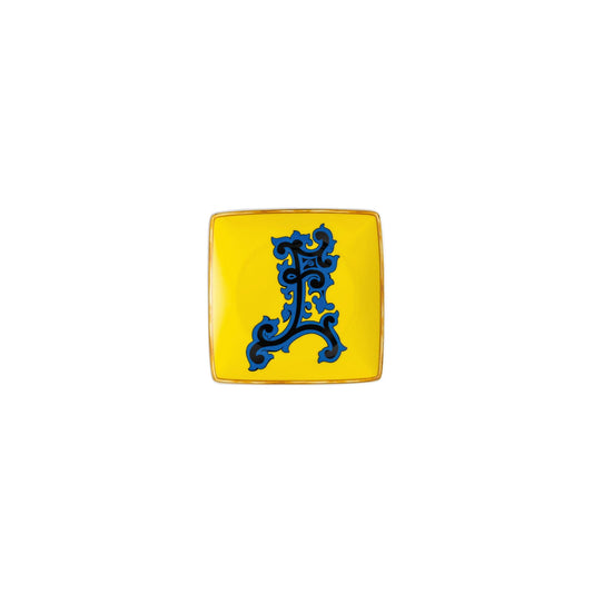 Versace Holiday Alphabet E Bowl 12 cm sq. flat front view